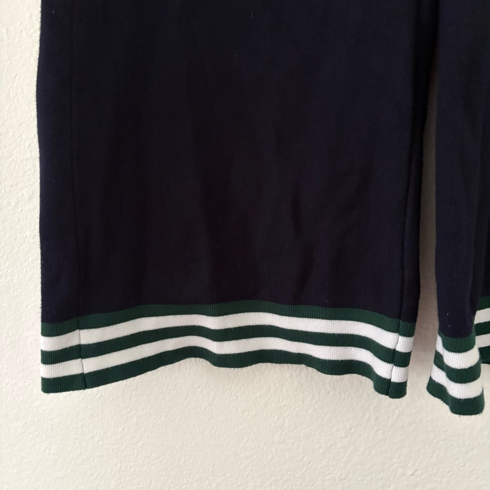 Caroline Constas Navy Pants with Striped Detail - Picture 4 of 6